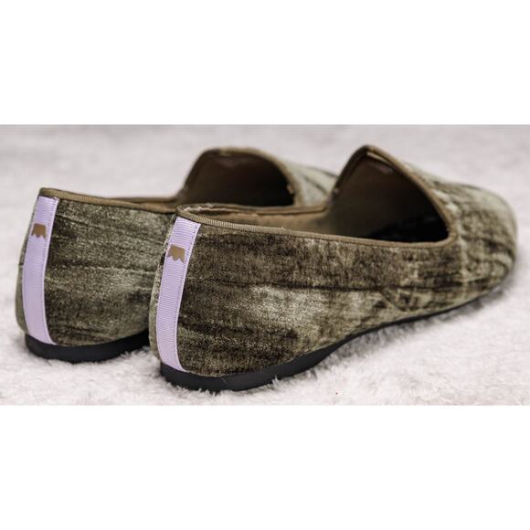 Birdies Heron Olive Green Velvet Loafers Flats Womens Size 8.5 NWOB - Picture 12 of 15